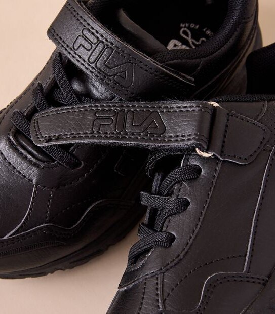 Fila Kids Junior Tortona strap Runners - Black