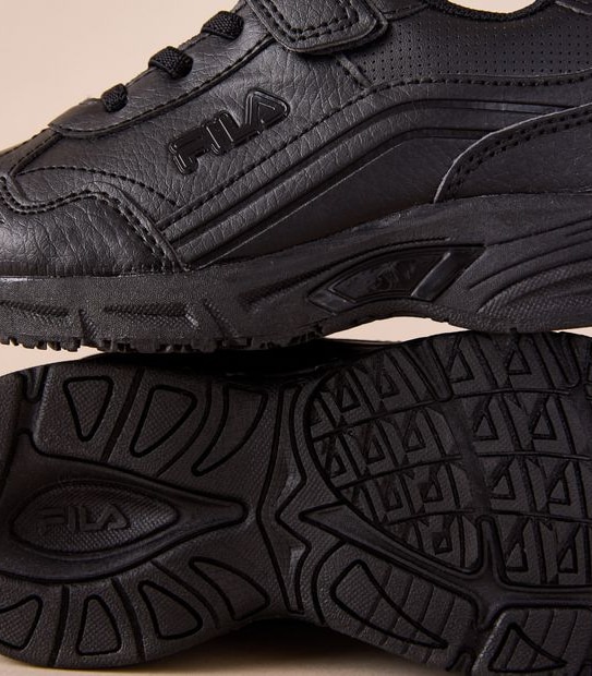 Fila Kids Junior Tortona strap Runners - Black
