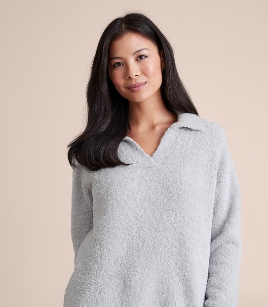 Boucle Collared Sleep Jumper