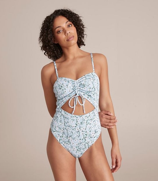 Lily Loves Cut Out Ribbed One Piece Swim Bathers