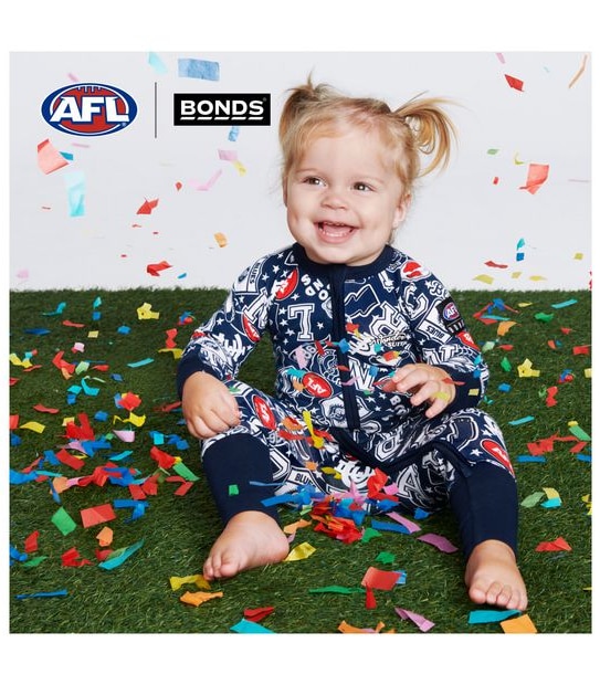 Bonds Baby AFL Carlton Zip Wondersuit Coverall