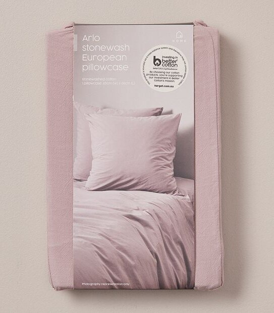 Arlo Stonewash European Pillowcase Target Australia