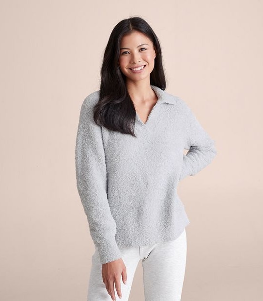 Boucle Collared Sleep Jumper