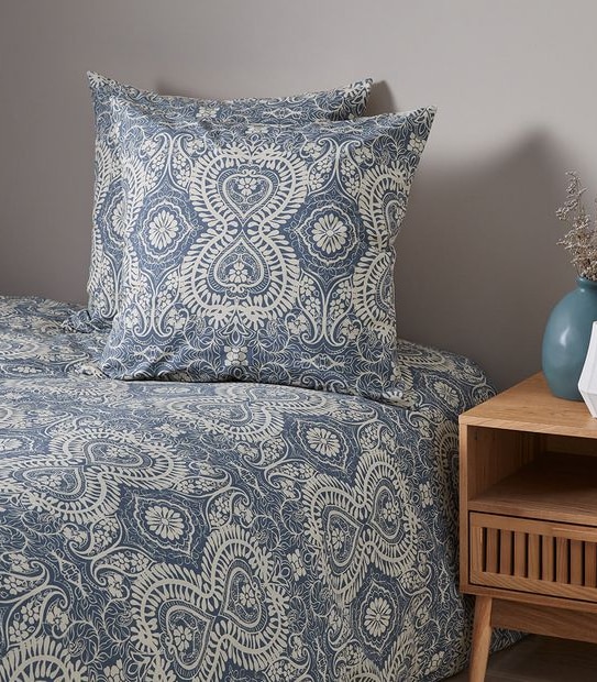 Bodhi Woodblock European Pillowcase