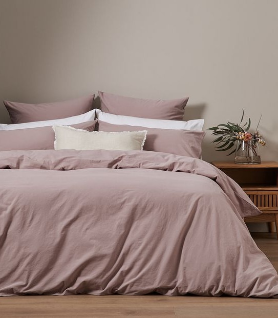 Arlo Stonewash Quilt Cover Set Target Australia