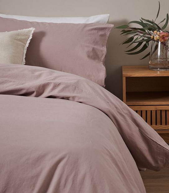 Arlo Stonewash Quilt Cover Set Target Australia