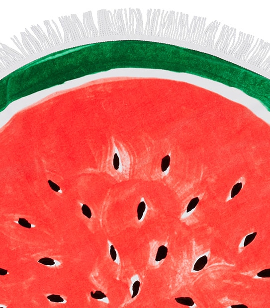 Watermelon Round Beach Towel