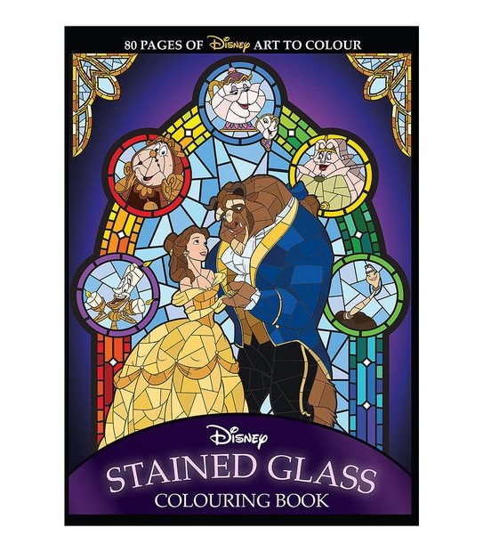 Disney Stained Glass Colouring Book