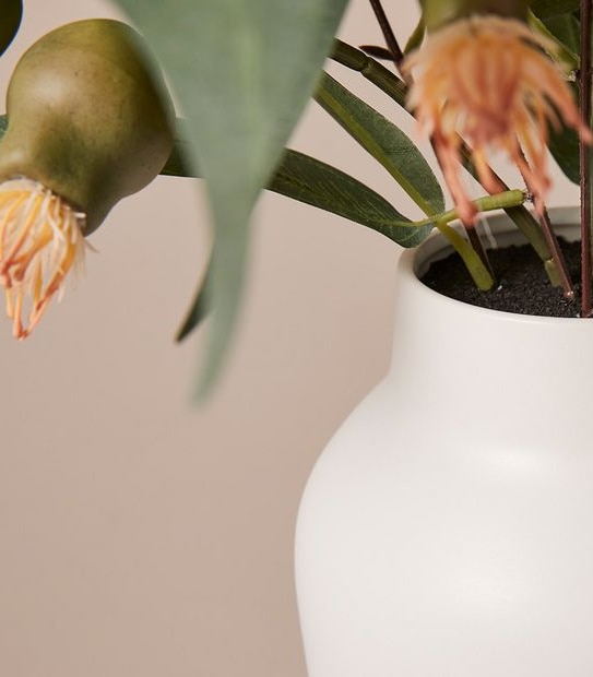 Faux Native Greenery in Vase