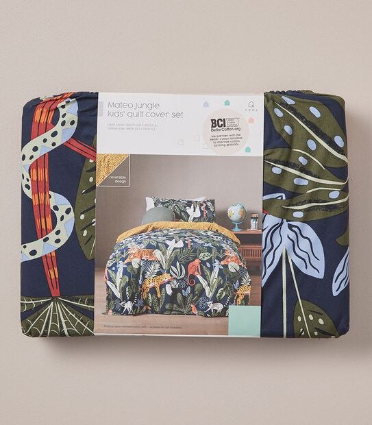 Mateo Jungle Quilt Cover Set 5 of 5