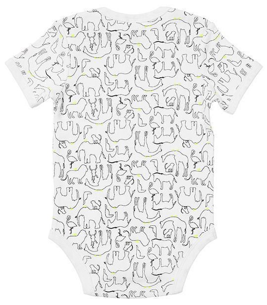 Baby 3 Pack Bodysuits - Safari