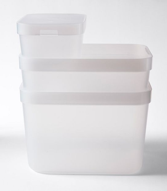 Medium Frosted Stackable Storage Container