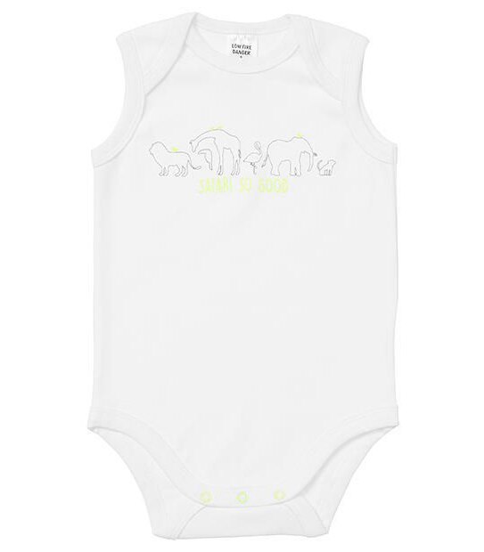 Baby 3 Pack Bodysuits - Safari