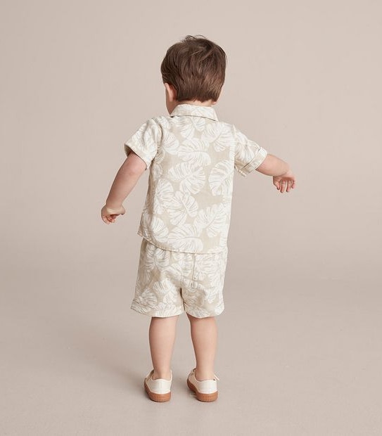 2 Piece Baby Linen Blend Set