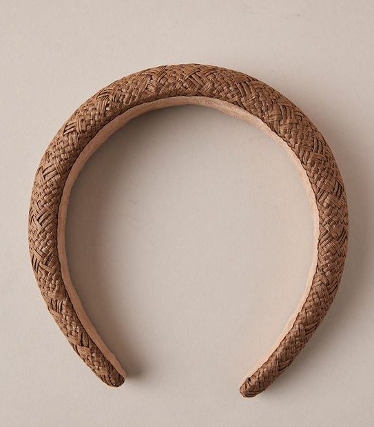 Woven Padded Headband - Brown
