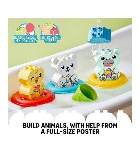 LEGO® DUPLO Creative Play Bath Time Fun: Floating Animal Train 10965