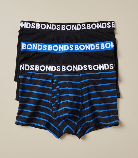 Bonds 3 Pack Everyday Trunks