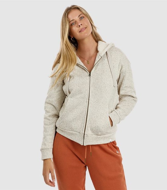 Piping Hot Fleece Lined Zip Hoodie