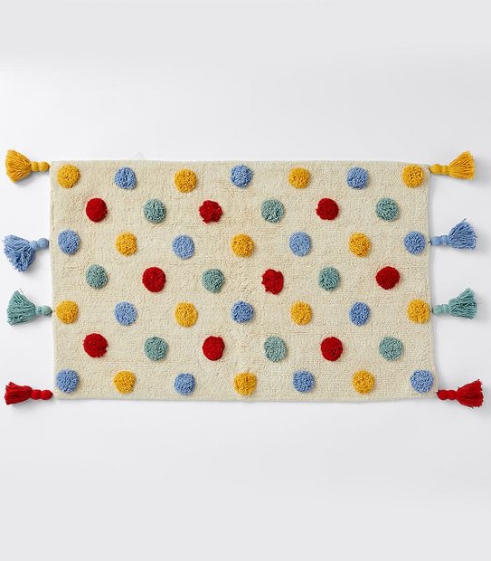 Kids Tufted Spot Bath Mat