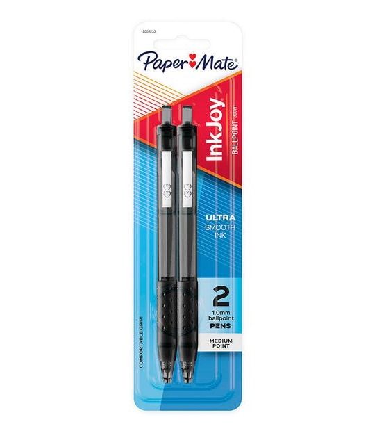 Paper Mate InkJoy 300RT Retractable Ballpoint Pen Black - Pack of 2