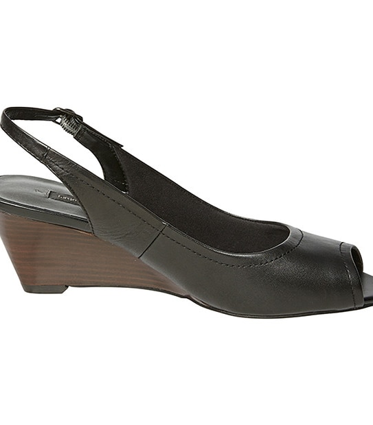 Victoria Leather Wedges