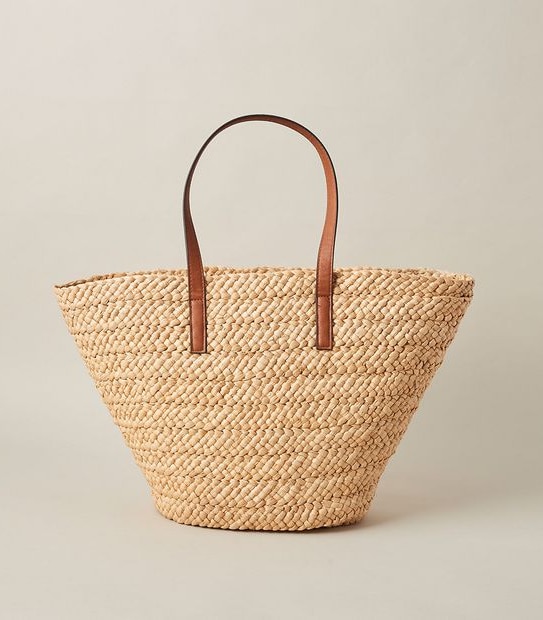 Summer Straw Basket Tote  Bag