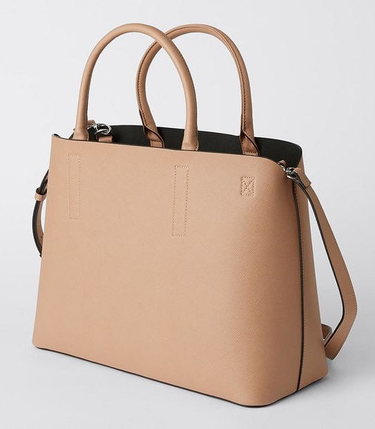 Sarah Laptop Shoulder Bag - Nude