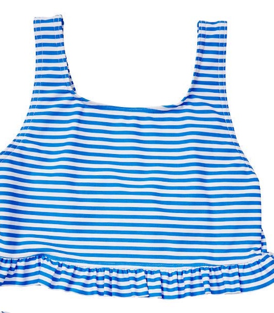 Two Piece Stripe Tankini Swim Set 2 of 5