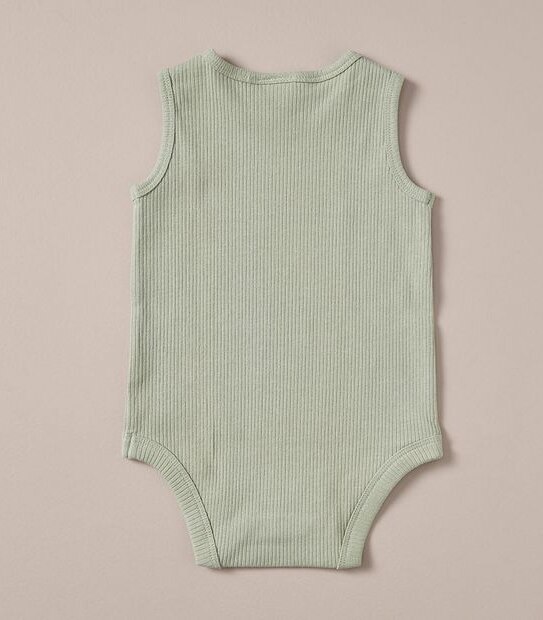 S23 246342_02 UNI SL RIB 5PK BODYSUIT OLIVNTE/BRWN