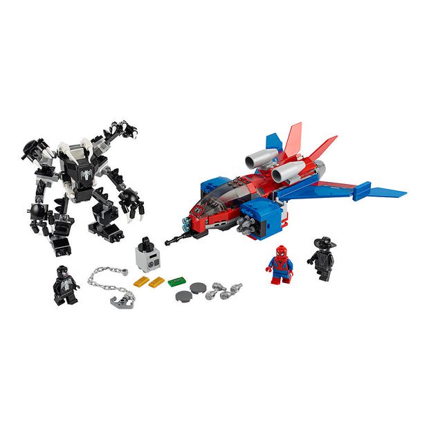 Lego spider man jet vs venom online