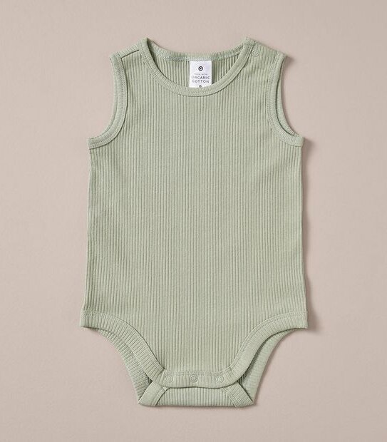 S23 246342_02 UNI SL RIB 5PK BODYSUIT OLIVNTE/BRWN