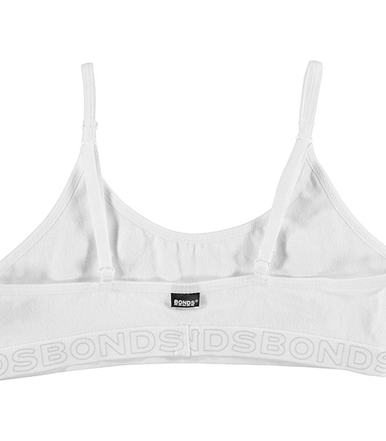 Bonds Older Girls 2 Pack Hipster Crop - White