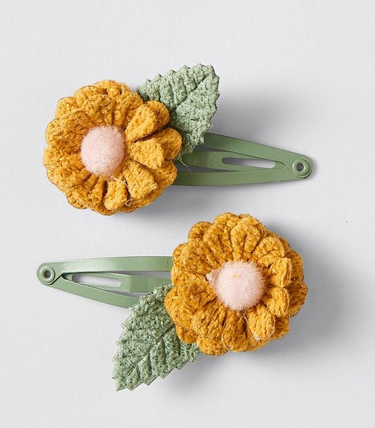 Kids Flower Hairclips 2 Pack