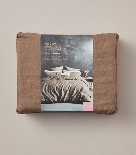 Lilah Linen Quilt Cover Set