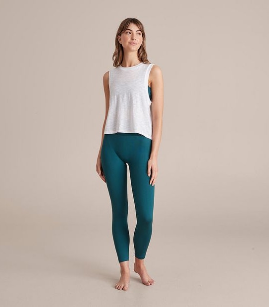 Active Slub Crop Muscle Tank Top