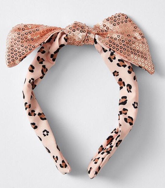 Kids Leopard Sequin Headband