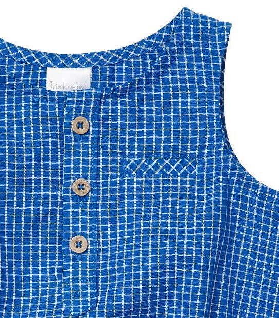 Baby Mockingbird Check Romper 3 of 3
