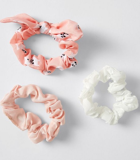 Kids Bow Mini Scrunchies 3 Pack