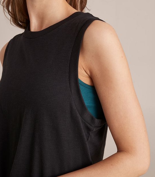 Active Slub Crop Muscle Tank Top