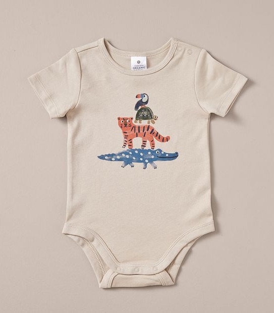 5 Pack Baby Organic Cotton Bodysuits