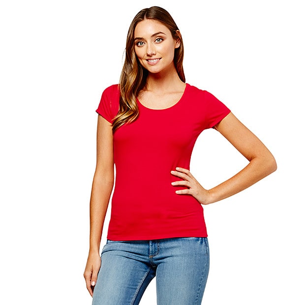 target red womens shirt