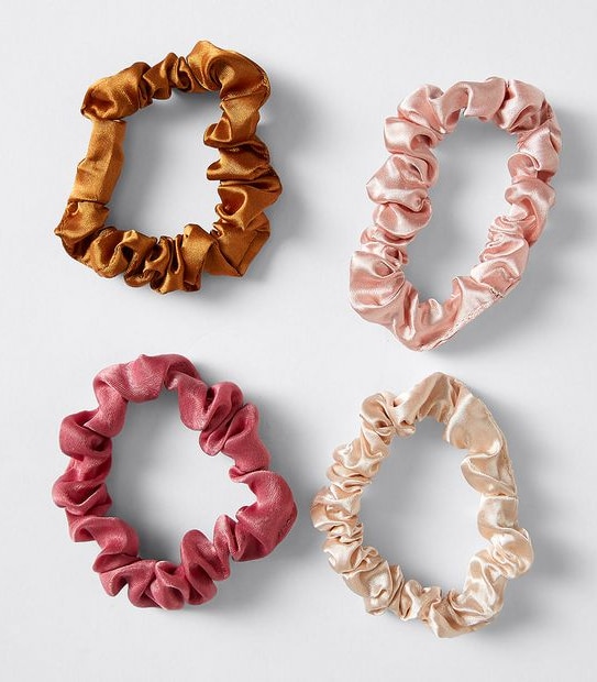 Kids Satin Scrunchies 4 Pack