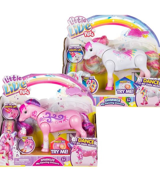 Little Live Pets Season 1 My Dancing Unicorn Single Pack Assorted