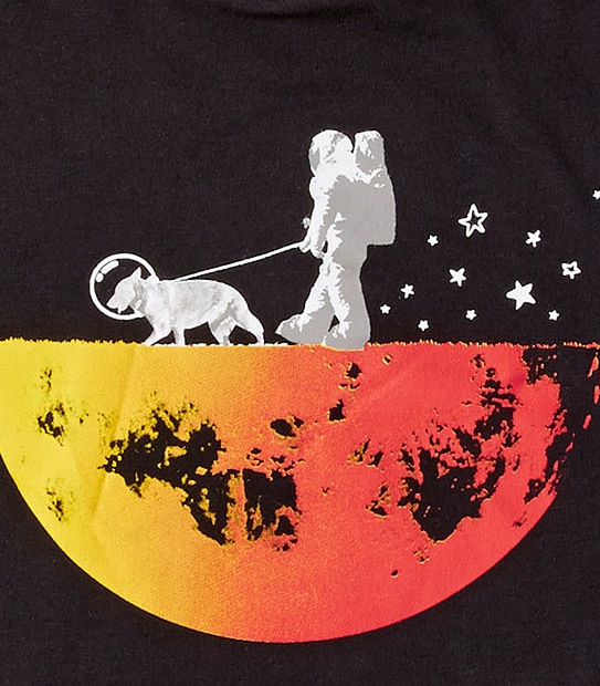 Boys' Moon Sleep T-Shirt - Grey