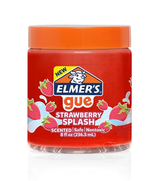Elmer's Gue Premade Slime, 237mL Jar - Strawberry Splash