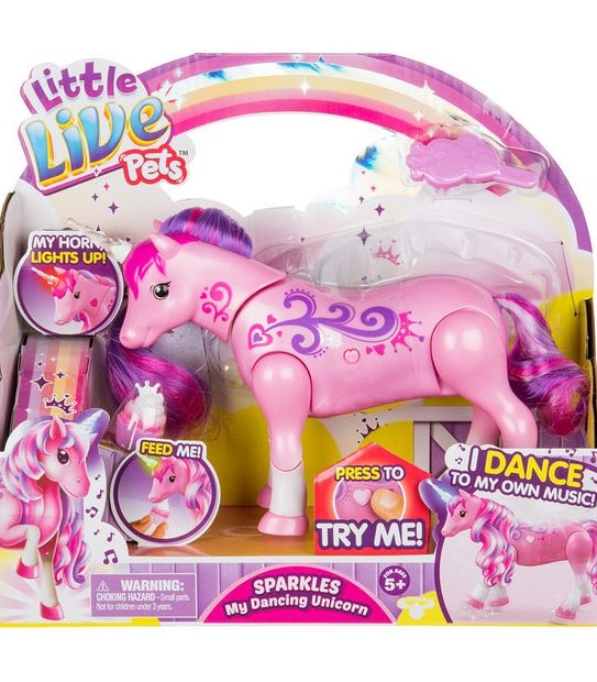 Little Live Pets Season 1 My Dancing Unicorn Single Pack Assorted