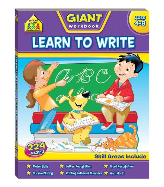 School Zone Giant Learn to Write Workbook