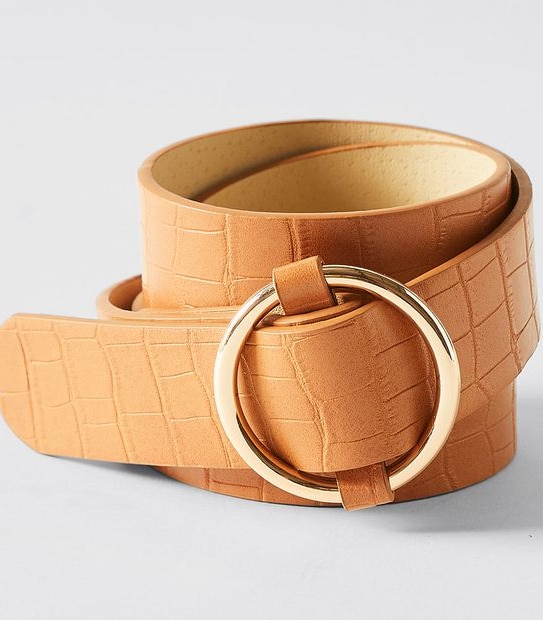 Ring Buckle Hip Belt - Light Tan Brown