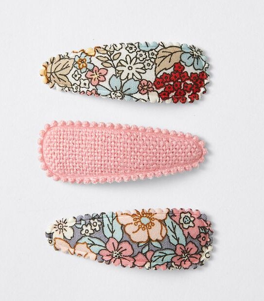 Kids Floral Hairclips 3 Pack