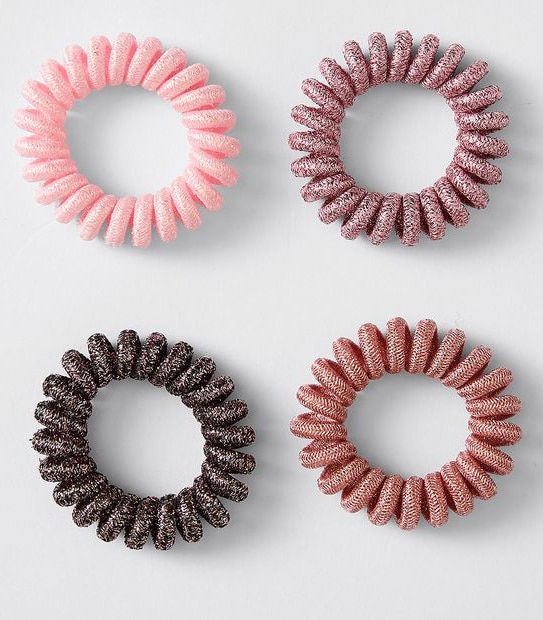 Kids Coil Hair Ties 4 Pack